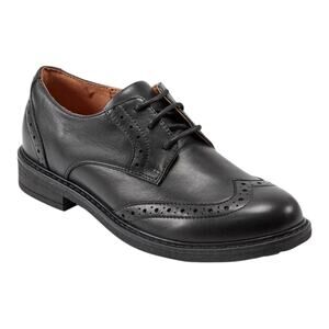 Easy Spirit Women's Jonah eFlex Lace Up Leather Oxfords Black Size 7 1/2